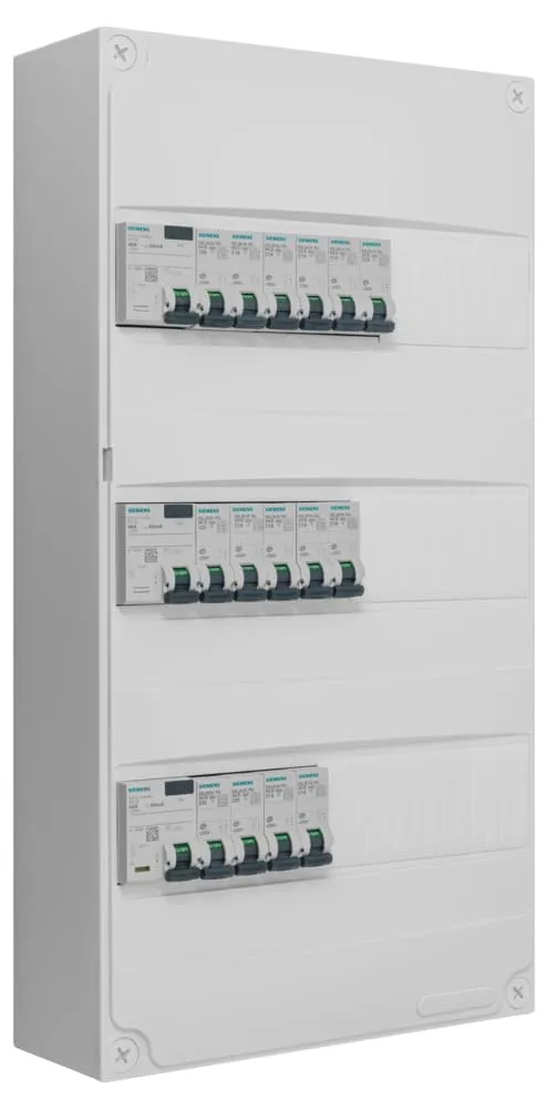 Siemens tableau 3 rangées pré-équipé 3x40A 16 disj.