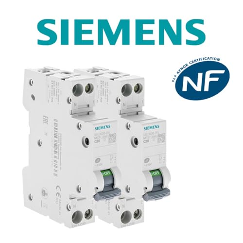 Siemens SENTRON Lot 2 Disjoncteurs 20A Phase+Neutre courbe C