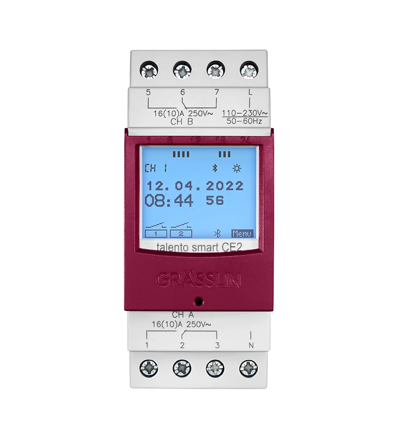 Grasslin talento smart CE2 horloge connectée 2 canaux 230V