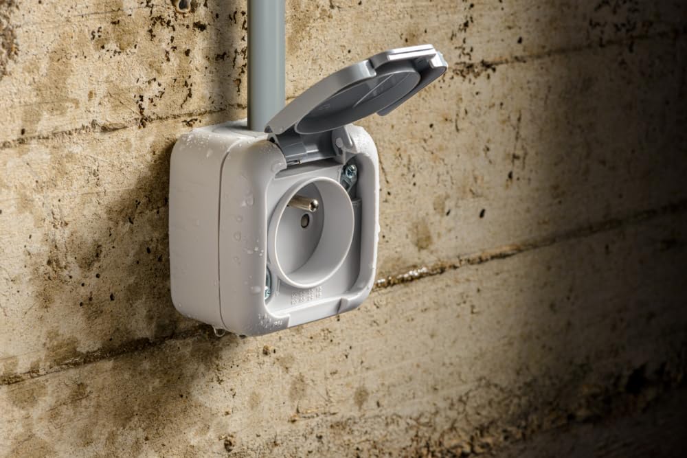 Siemens IP54 prise étanche 2P+T gris automatique