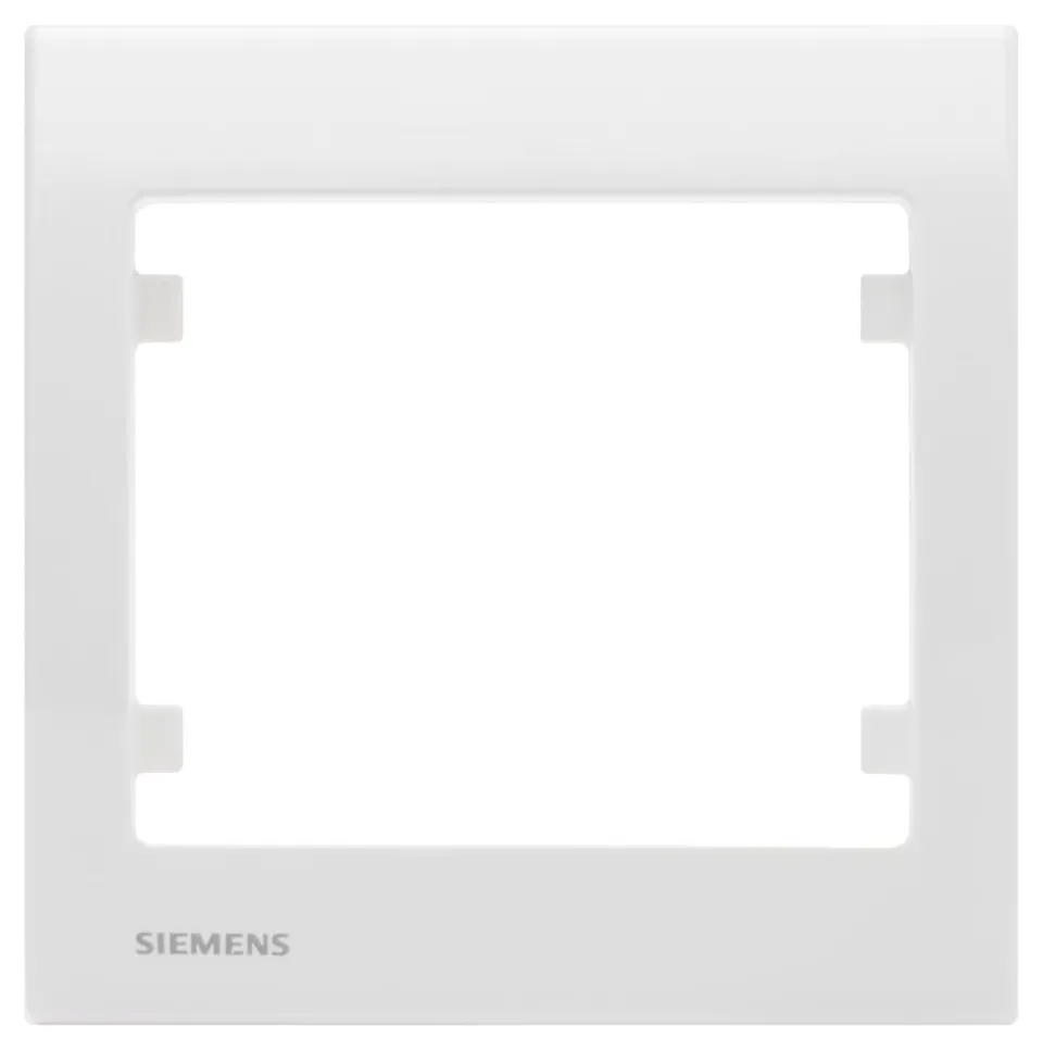 Siemens Delta Iris plaque simple blanche 1 poste