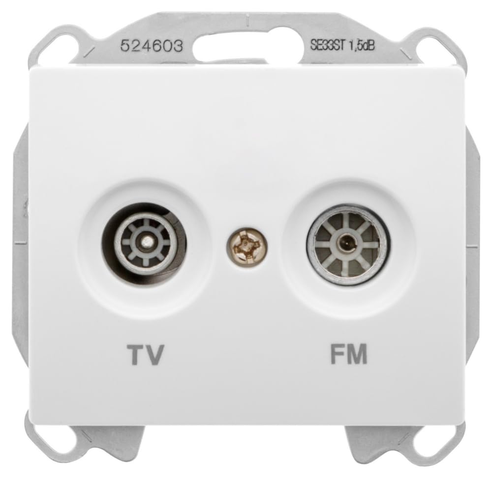 Siemens Delta Iris prise TV FM blanc