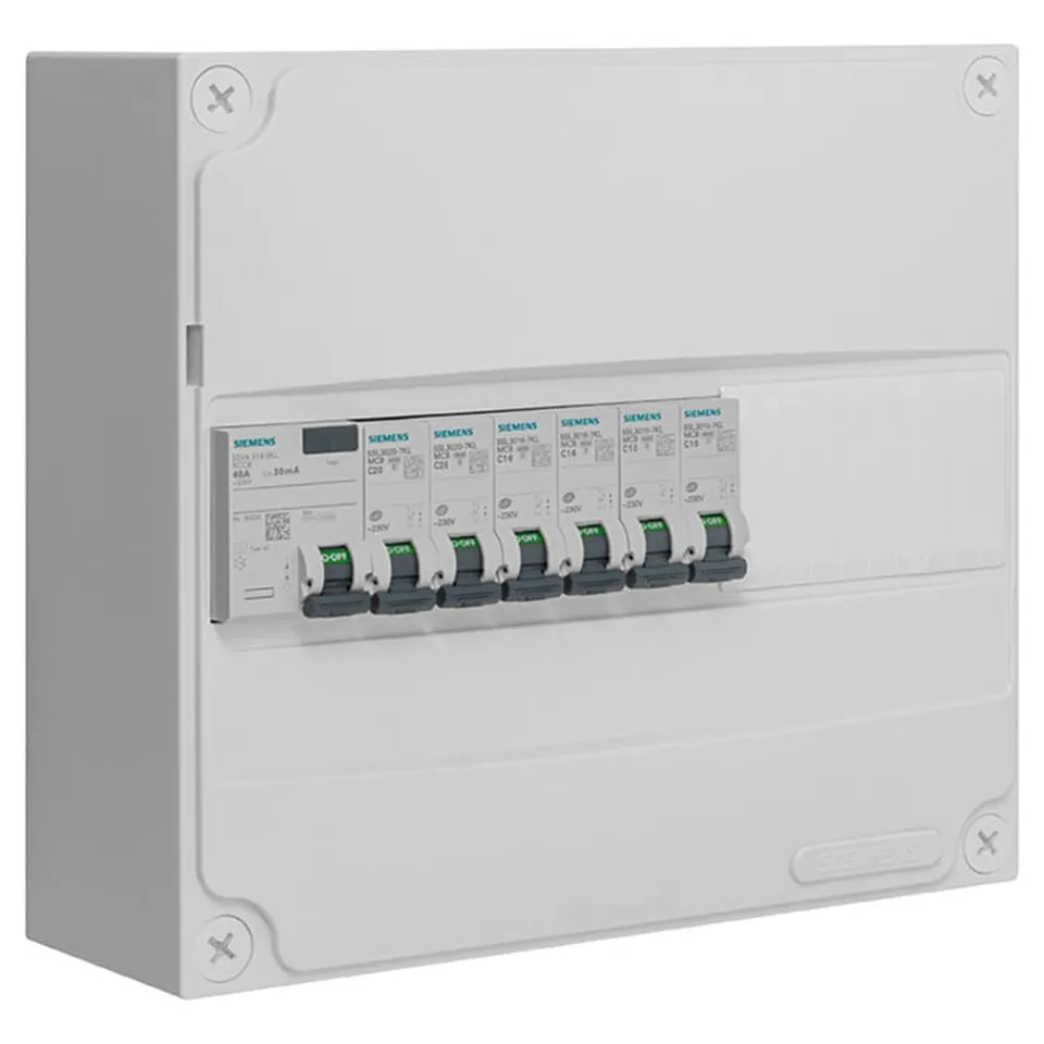 Siemens Tableau pré-équipé 1 rangée 13 modules coffret 40A 30mA