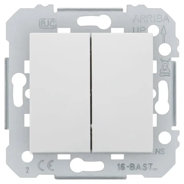 Siemens Delta Viva double va-et-vient blanc 2 touches