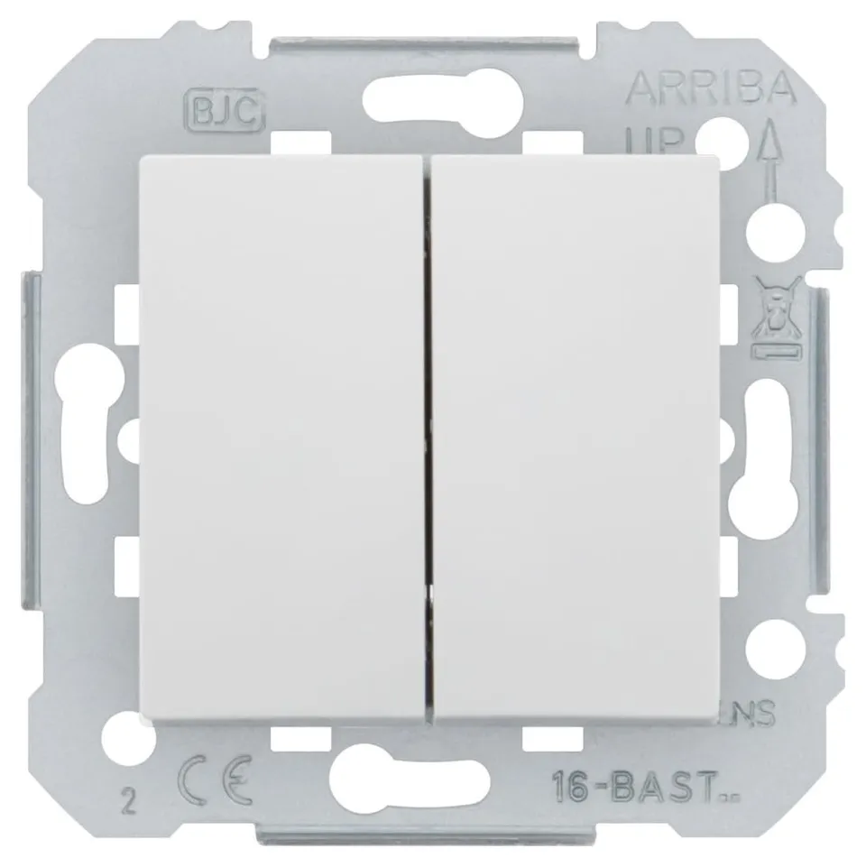 Siemens Delta Viva double va-et-vient blanc 2 touches