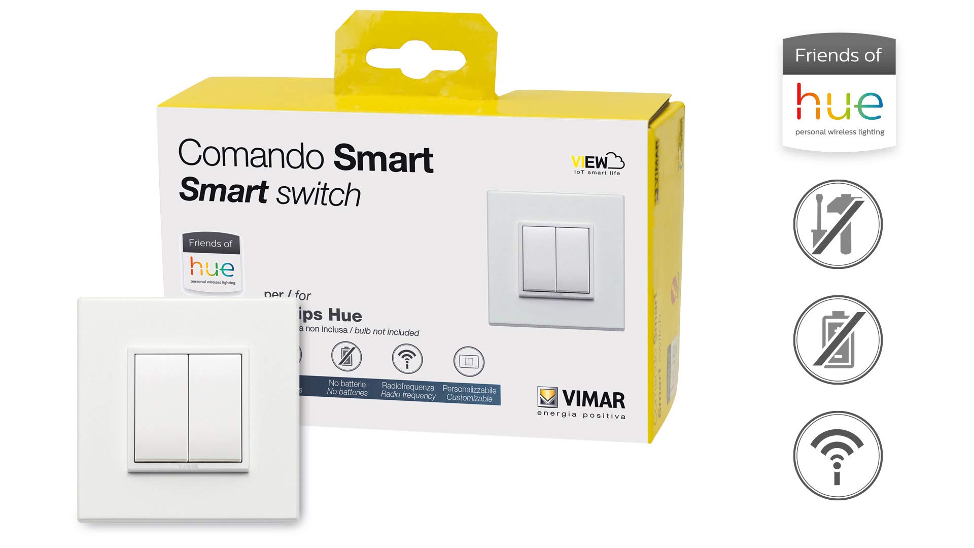 Vimar Eikon Evo 0K03906.03 kit interrupteur sans fil blanc