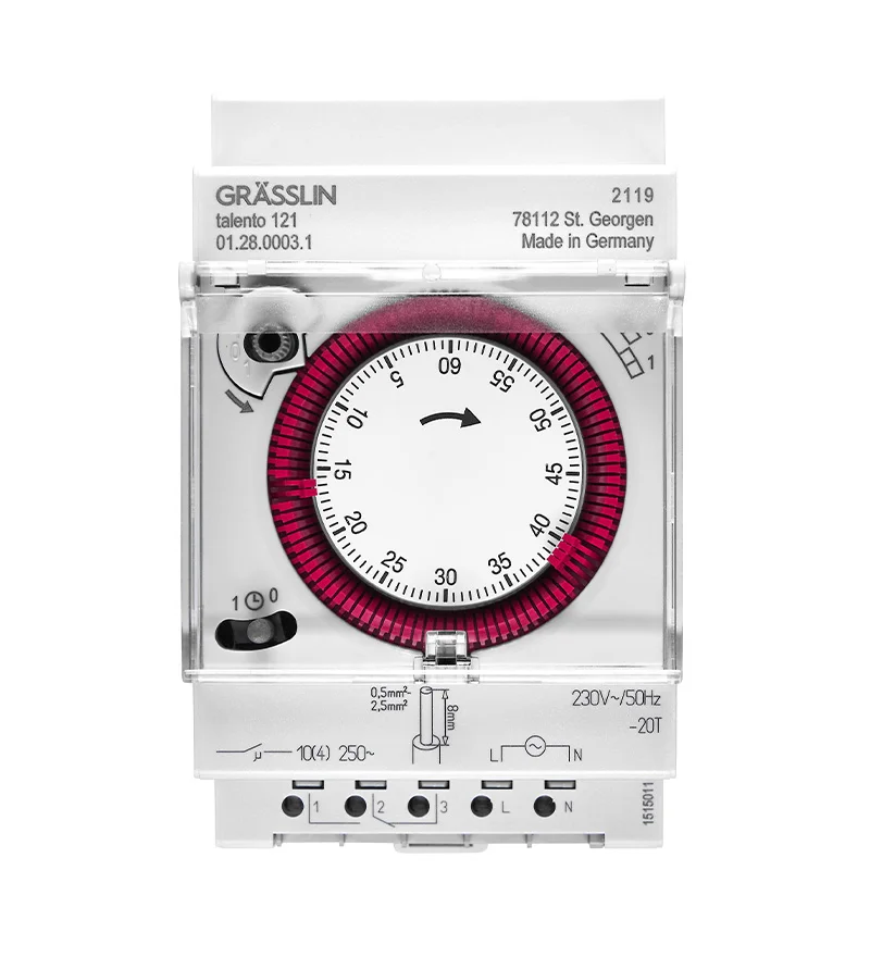 Grasslin talento 121 horloge programmable digitale rail DIN