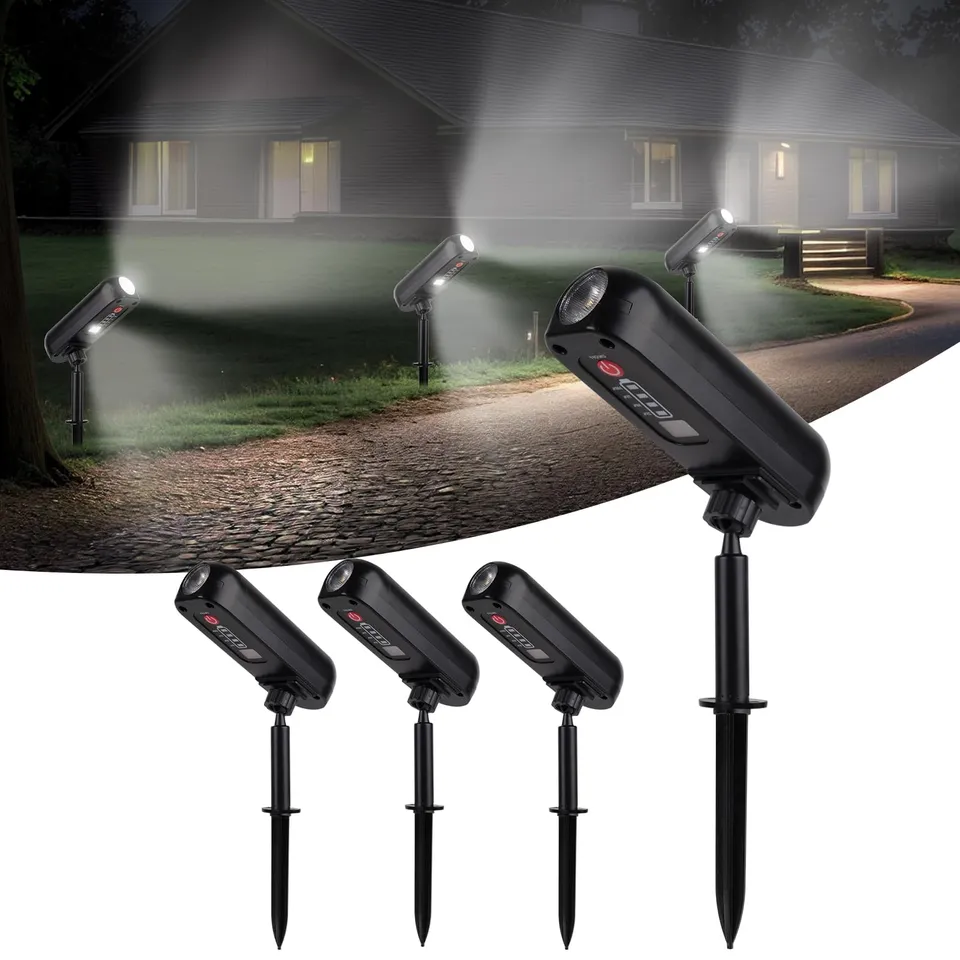 T-Sun Spot Lights 6000K spot solaire extérieur lot de 4 IP65