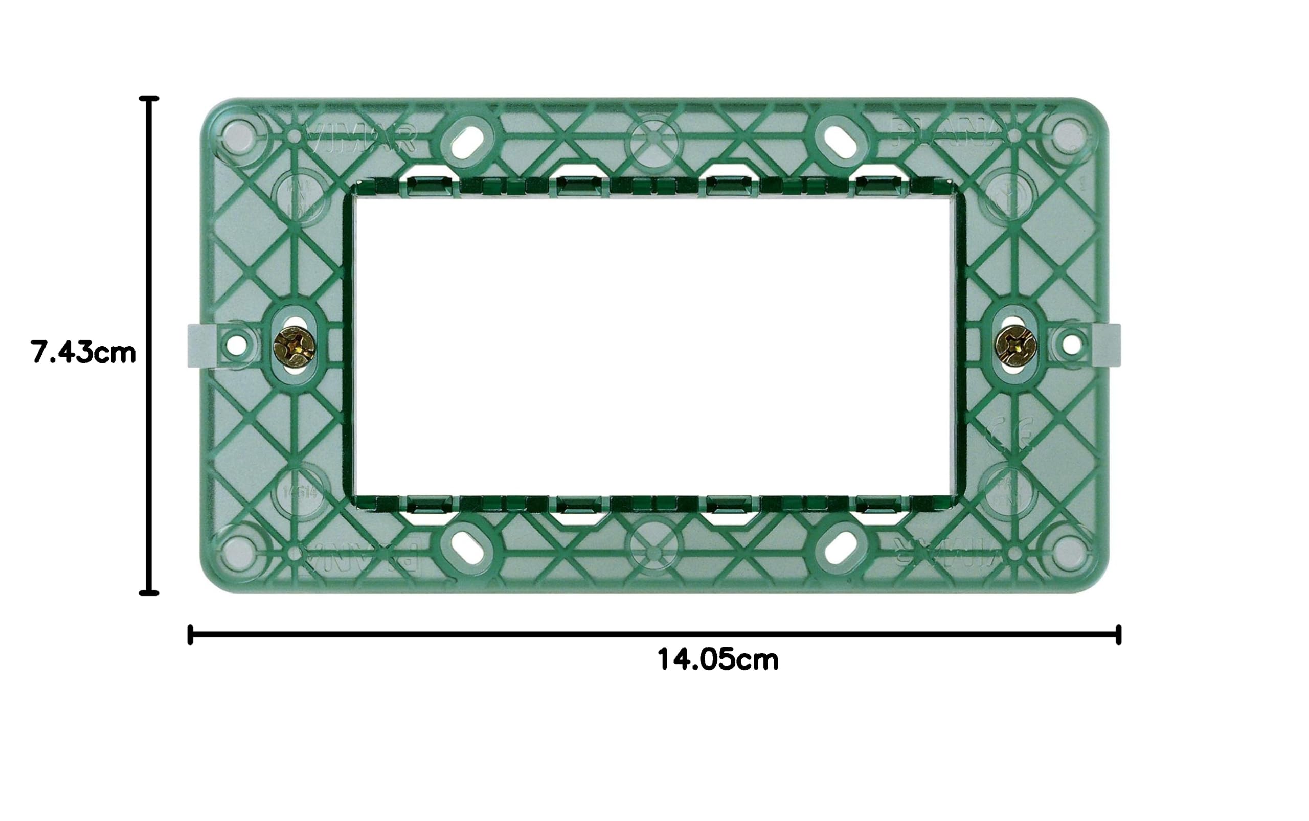 Vimar Plana 0R14614 support 4 modules avec vis