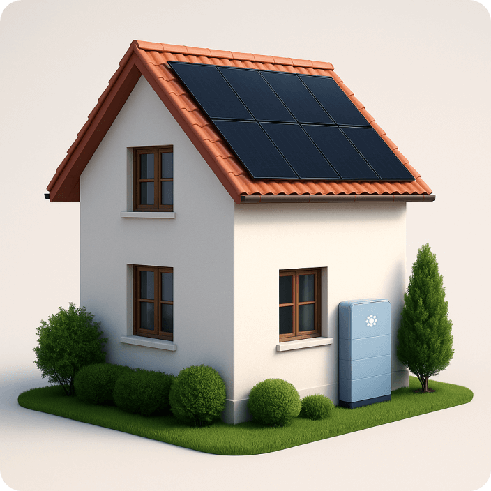 Beem Roof 5000Wc panneaux solaires toiture + batterie 10kWh
