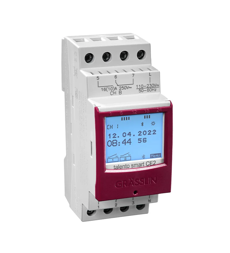Grasslin talento smart CE2 horloge connectée 2 canaux 230V