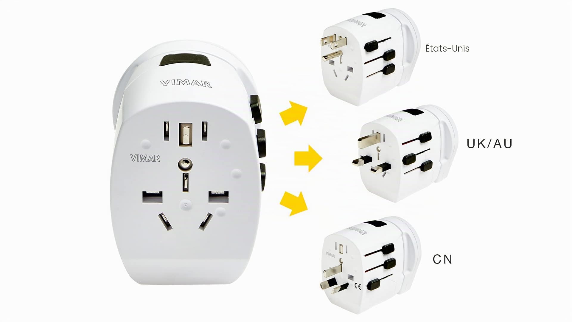 Vimar Composants de base adaptateur voyage universel 0A32303B USB
