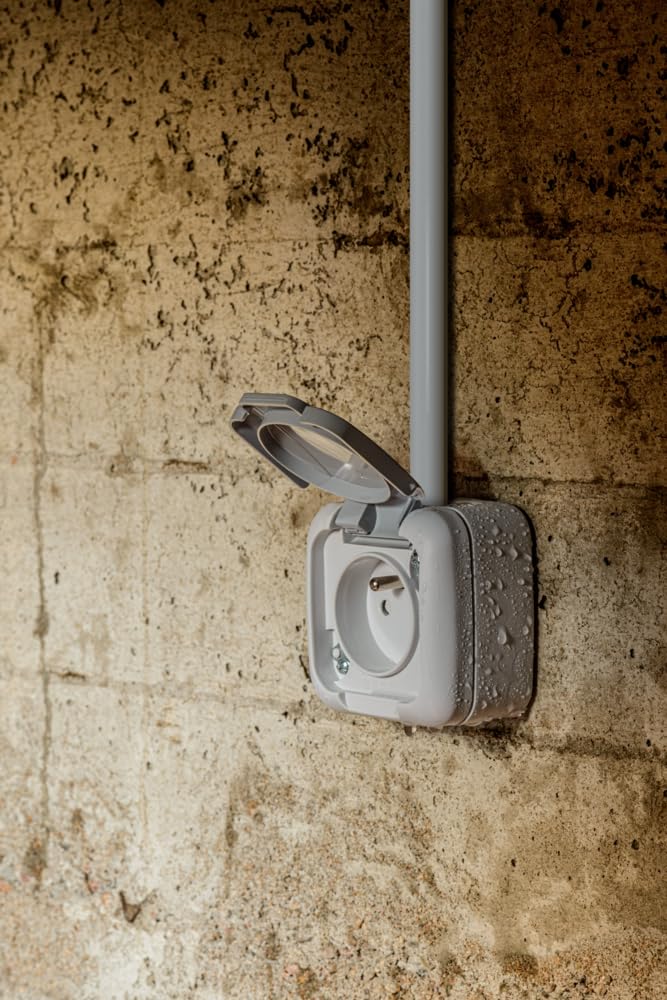 Siemens IP54 prise étanche 2P+T gris automatique