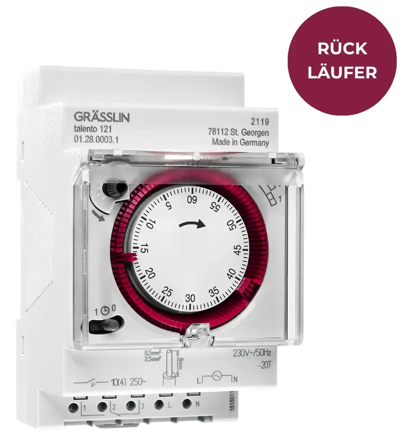 Grasslin talento 121 horloge programmable digitale rail DIN