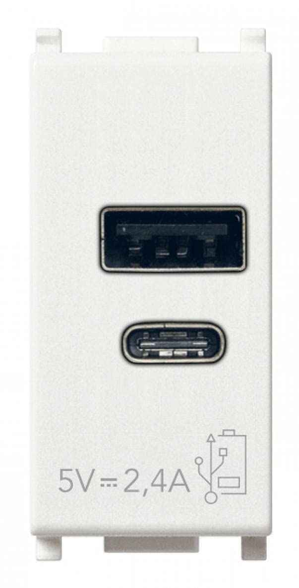 Vimar Plana 14292.AC chargeur USB A+C 5V blanc