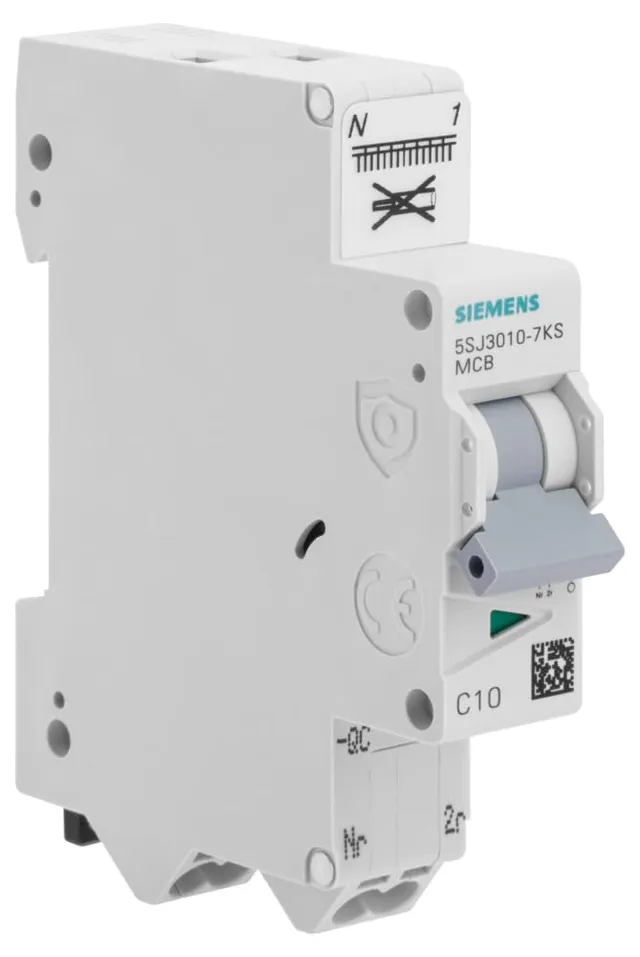 Siemens Sentron disjoncteur P+N 10A auto courbe C