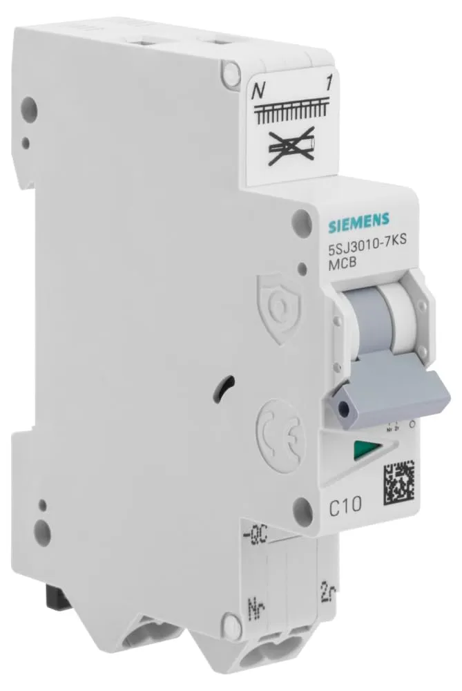 Siemens Sentron disjoncteur P+N 10A auto courbe C