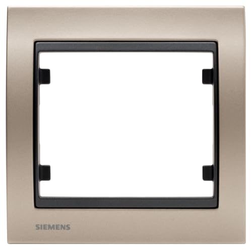Siemens Delta Iris plaque simple métal champagne