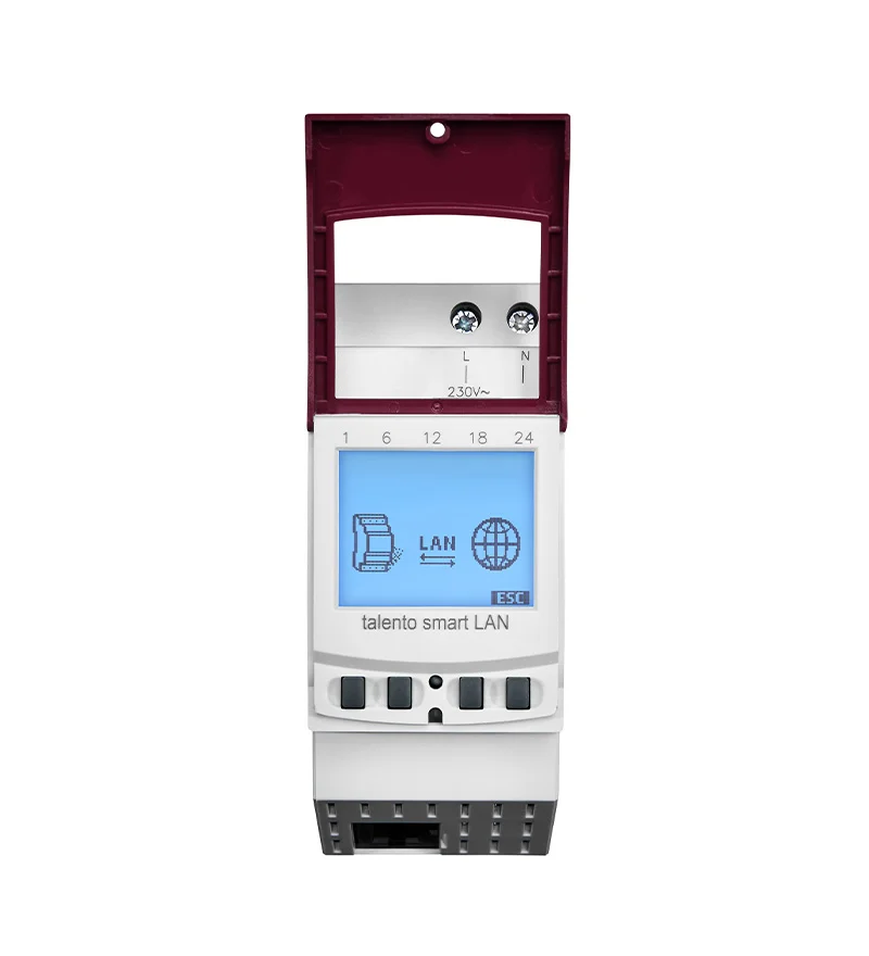 Grasslin Talento Smart LAN horloge connectée rail DIN