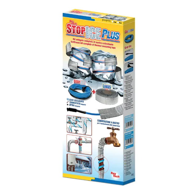 Raytech Stop Ice Plus câble chauffant antigel 12 W/m avec thermostat
