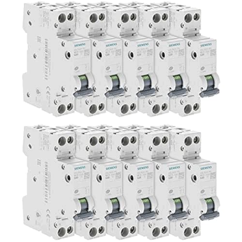 Siemens SENTRON disjoncteur 20A phase neutre lot 10 courbe C