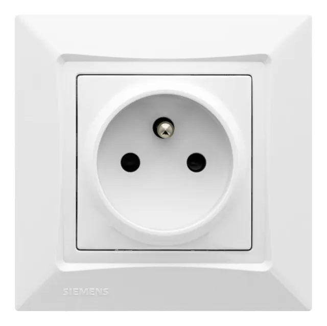 Siemens Delta One Prise 2P+T Blanc 16A Monobloc