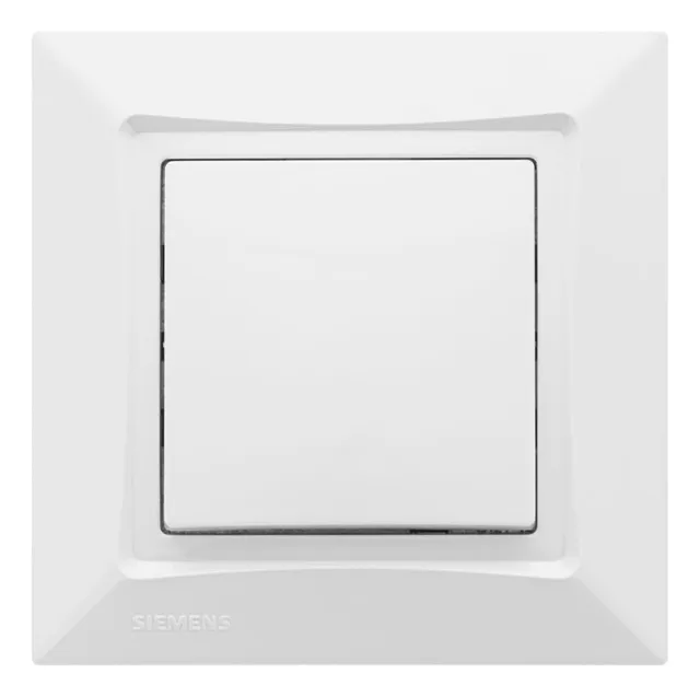 Siemens Delta One bouton poussoir blanc encastré