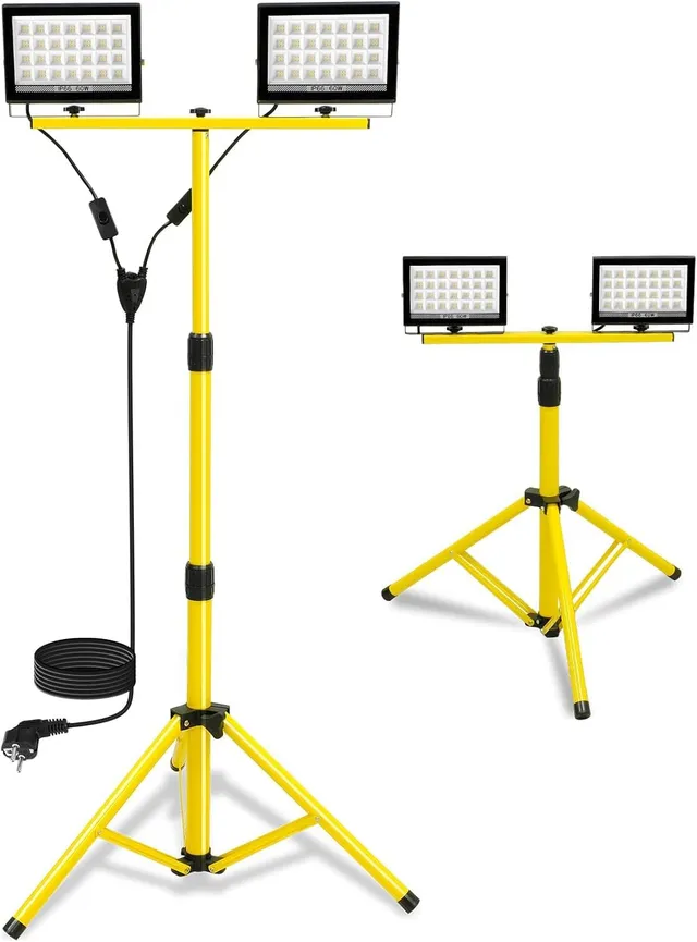 T-Sun Work Lights projecteur LED trépied 11000lm 2x60W IP66