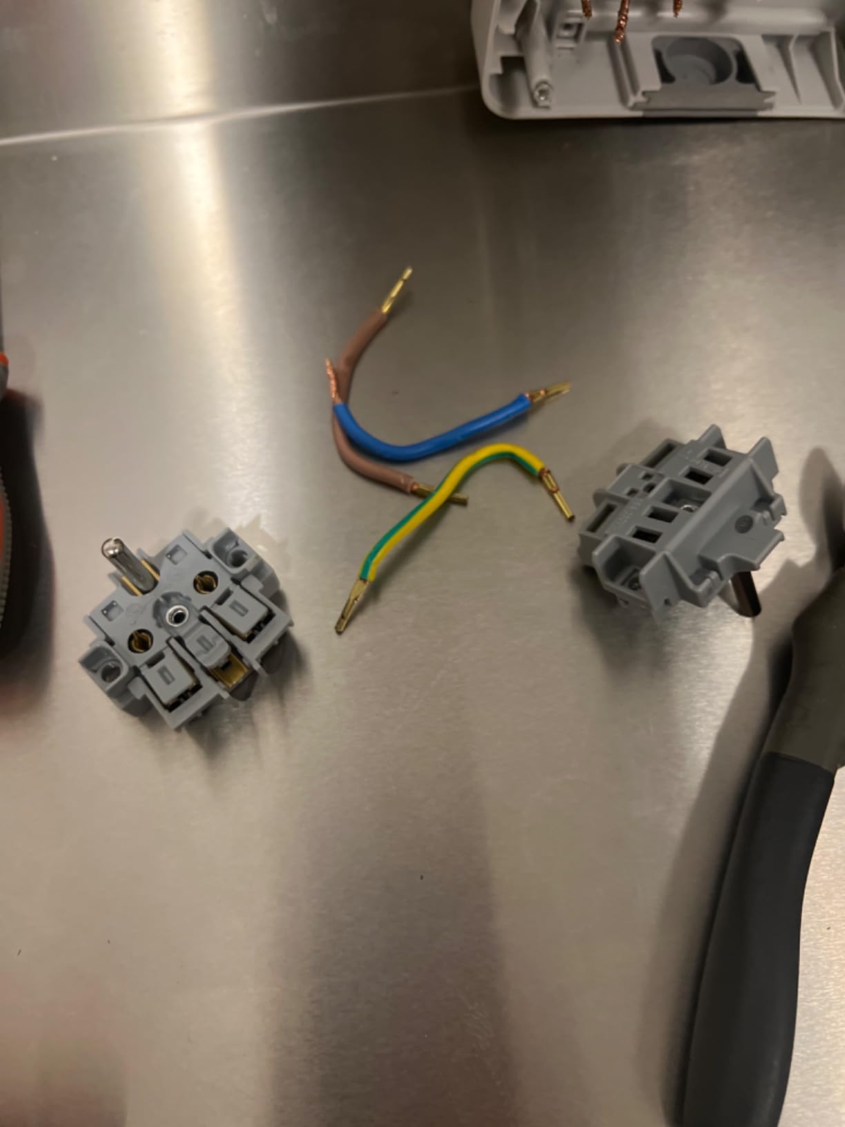 Siemens étanche double prise 2P+T IP54 grise saillie