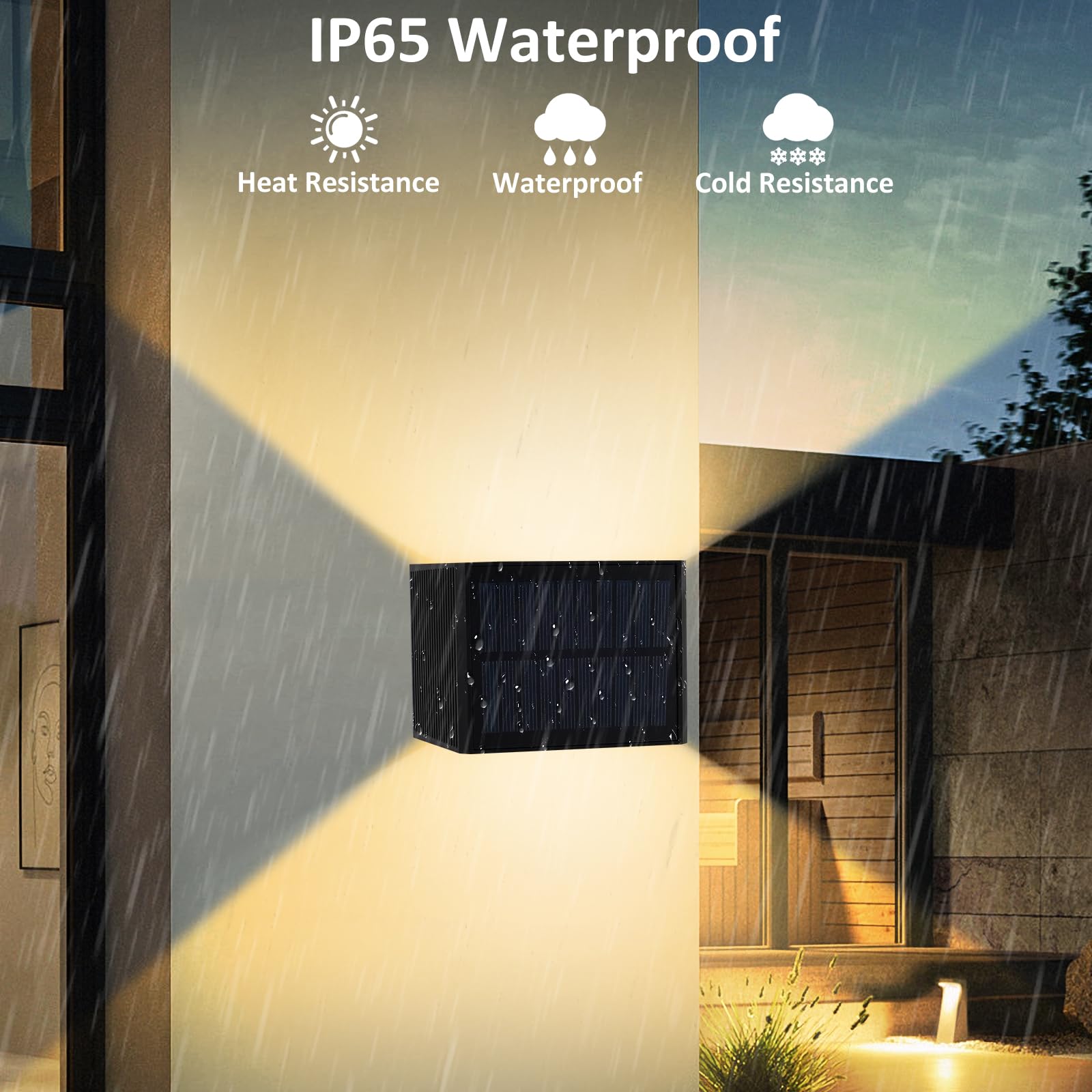 T-Sun Wall Lights applique solaire 3000K lot 2 IP65