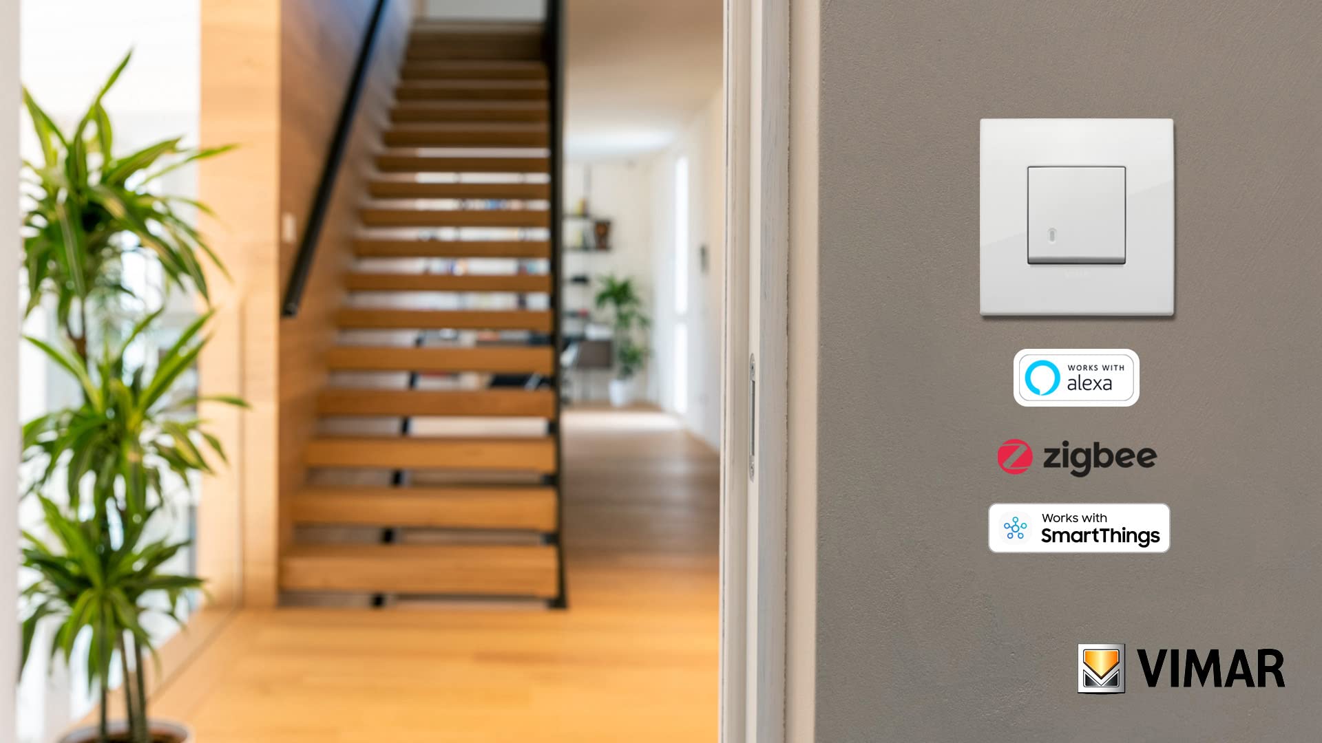 Vimar Arké 0K19592.01 va-et-vient connecté Zigbee blanc