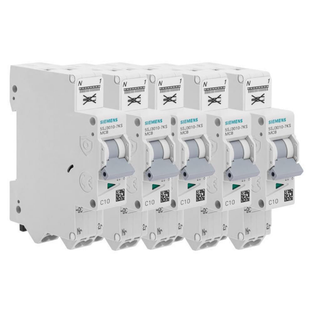 Siemens Sentron disjoncteur Ph+N 10A lot de 5 courbe C
