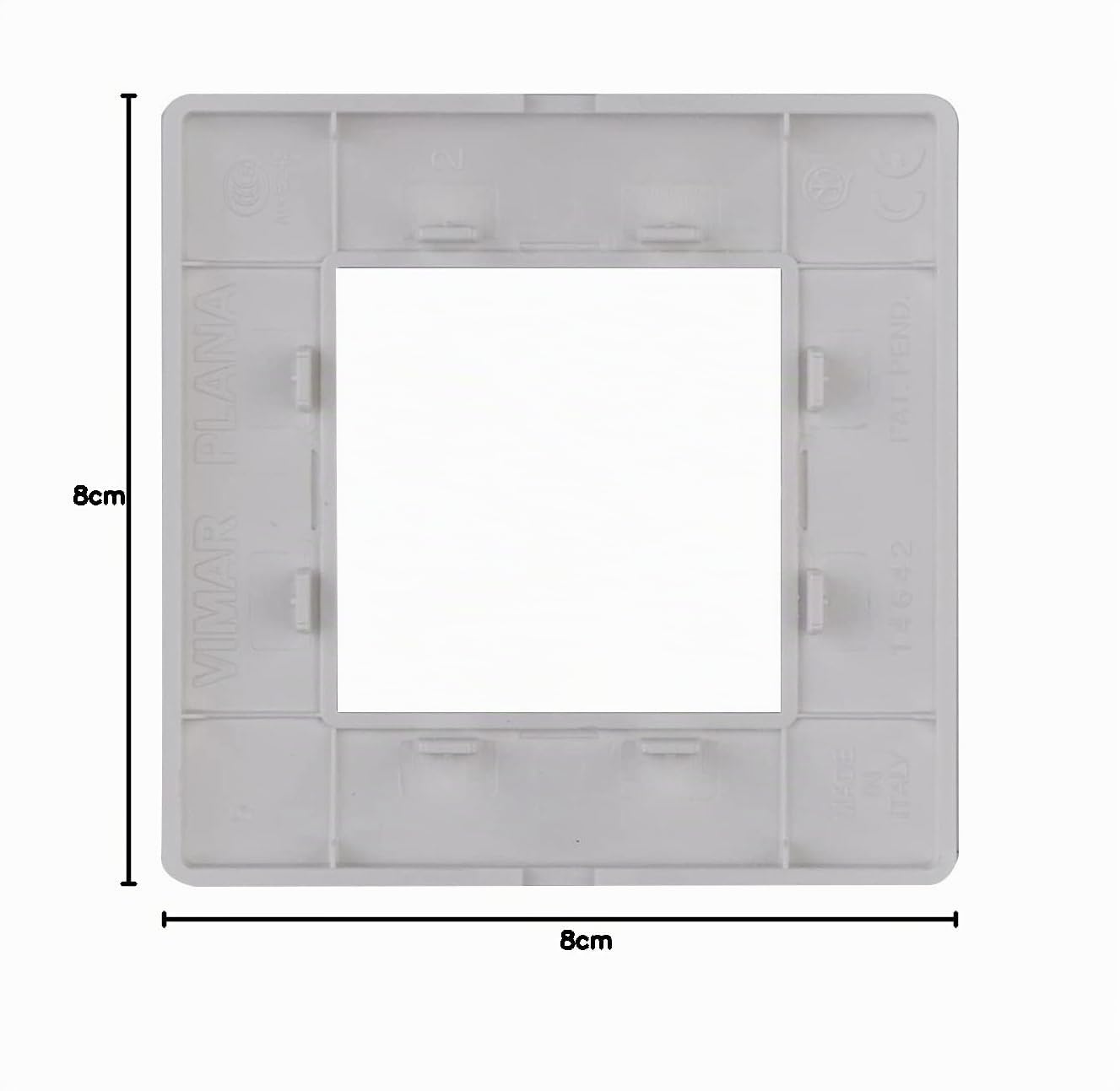 Vimar Plana plaque 2 modules blanc 14642.01 technopolymère