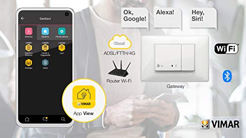 Vimar Plana 14597 passerelle VIEW Wireless Bluetooth WiFi 2 modules