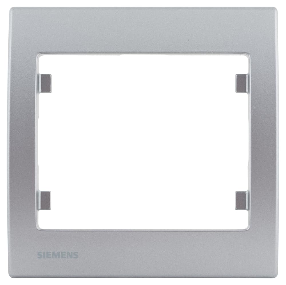 Siemens Delta Iris plaque simple aluminium