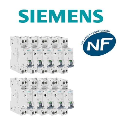 Siemens SENTRON disjoncteur 10A phase neutre lot 10 courbe C