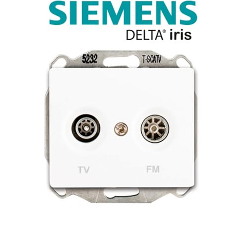 Siemens Delta Iris prise TV FM blanc