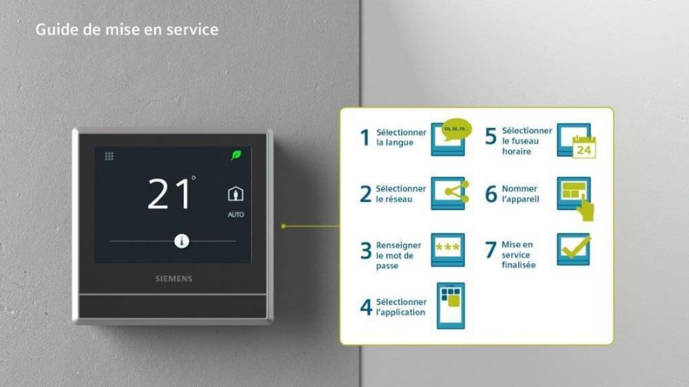 Siemens RDS110 Thermostat connecté WiFi chauffage