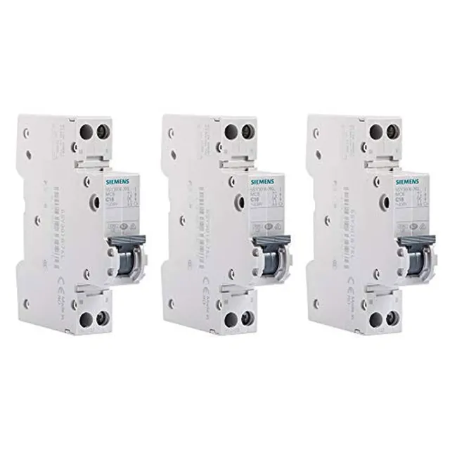Siemens SENTRON 5SY3010-7KL disjoncteur 10A lot de 3 courbe C