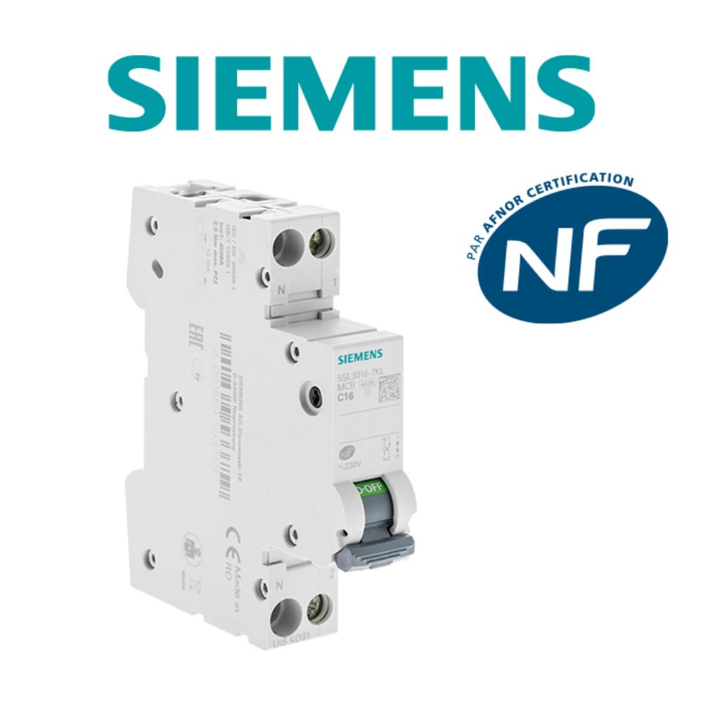 Siemens Sentron Disjoncteur 16A Ph+N courbe C 4,5kA