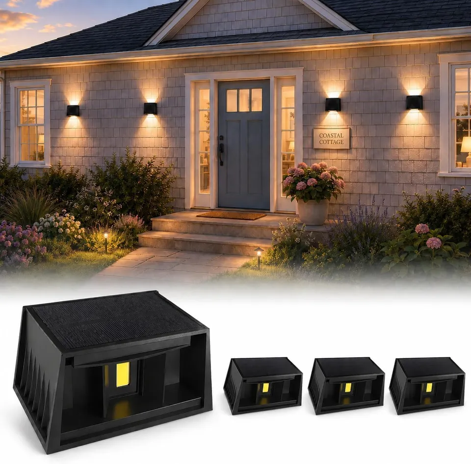 T-Sun Wall Lights Applique Solaire Lot 4 IP65 3000K