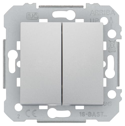 Siemens Delta Viva double va-et-vient interrupteur silver