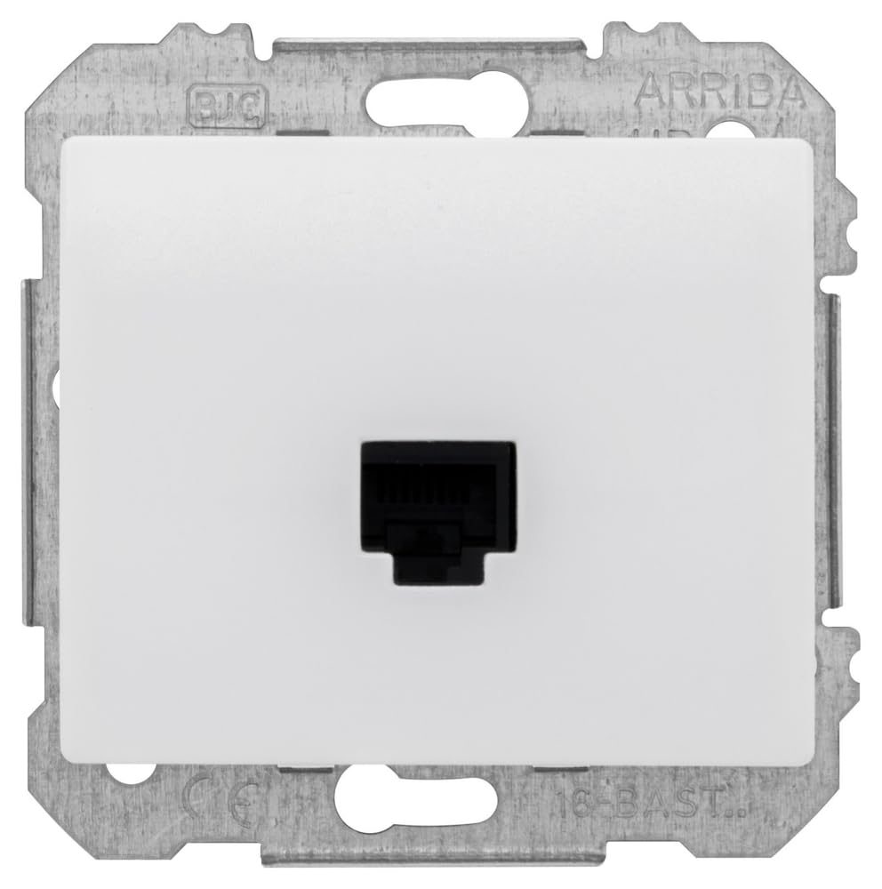 Siemens Delta Iris prise RJ45 blanc encastrée