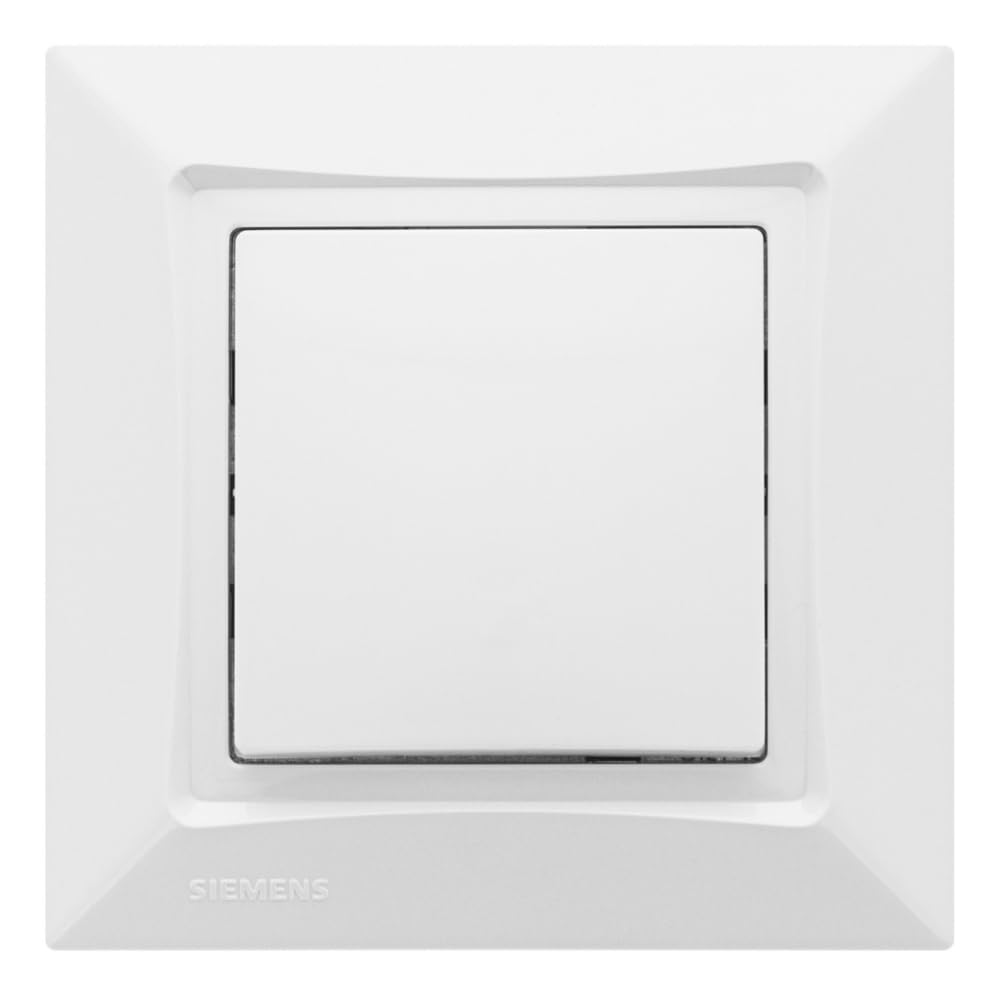 Siemens Delta One bouton poussoir blanc encastré