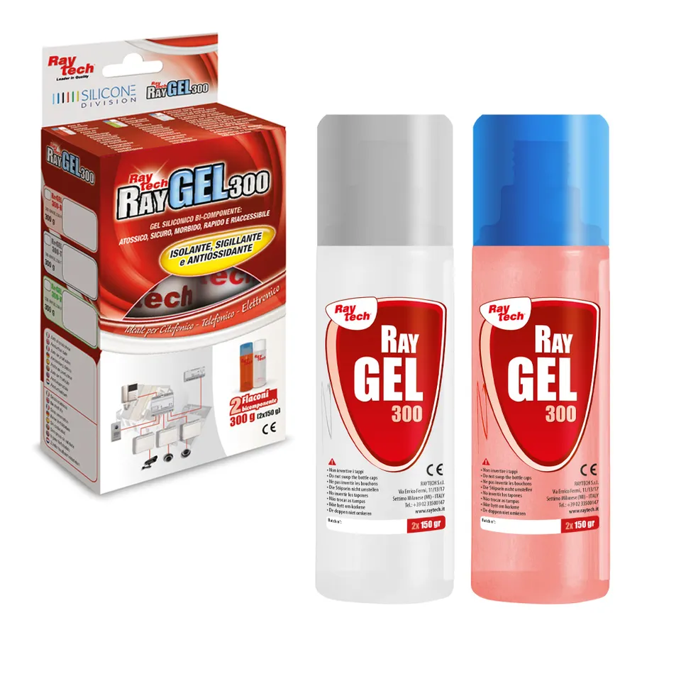 Raytech Ray Gel silicone bicomposant isolation LED 2 composants