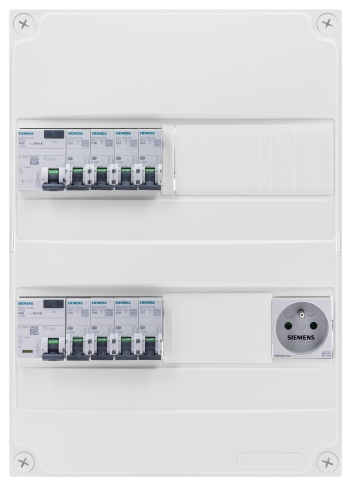 Siemens Tableau Électrique Pré-Équipé 2 Rangées 26 Modules