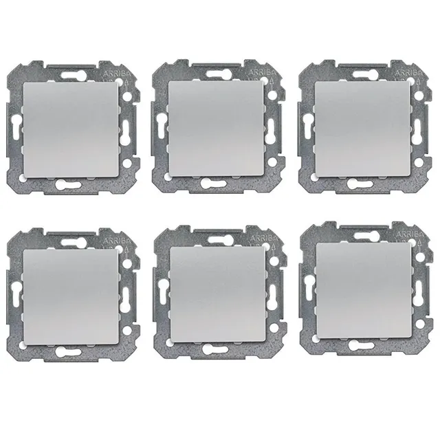 Siemens Delta Viva lot 6 va-et-vient silver interrupteur