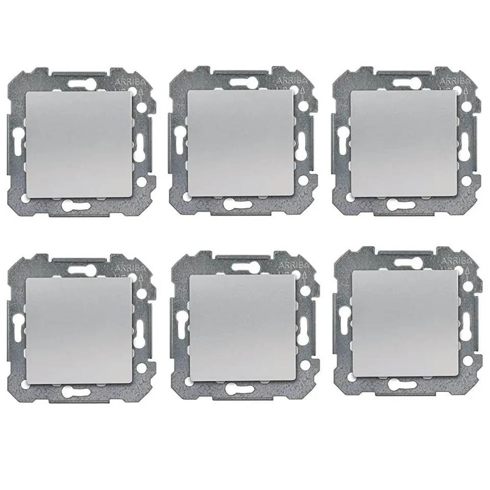 Siemens Delta Viva lot 6 va-et-vient silver interrupteur