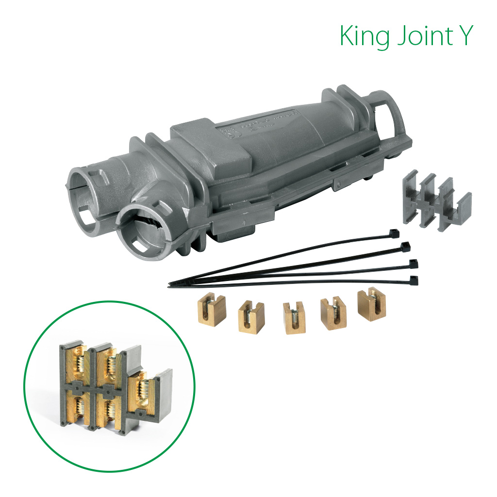 Raytech Joints King Joint manchon gel 0,6/1 kV 5 pôles