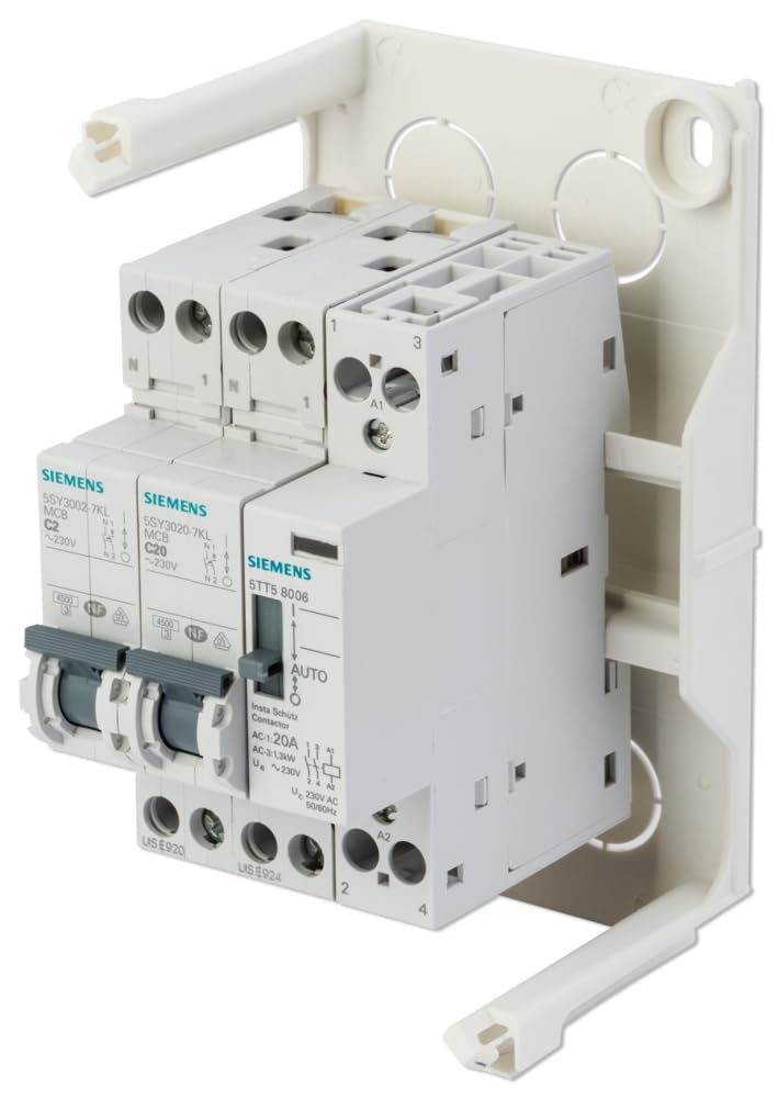 Siemens Tableau chauffe-eau pré-câblé 4 modules jour/nuit